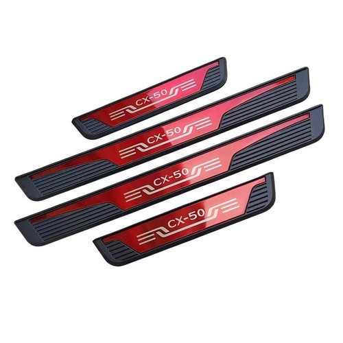 For 2025 Mazda CX50 Door Sill Protector Scuff Plate Cover Trims  Car Accessories