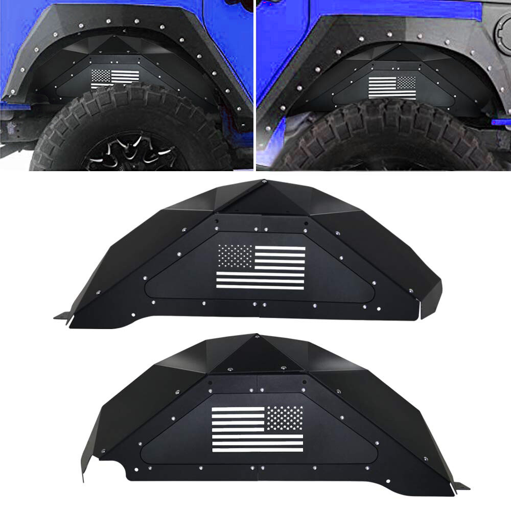 Ecowlboy Rear Inner Fender Liners for 20072018 Jeep Wrangler JK JKU