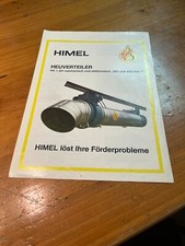 Prospekt Himel Heuverteiler Brochüre Traktor...