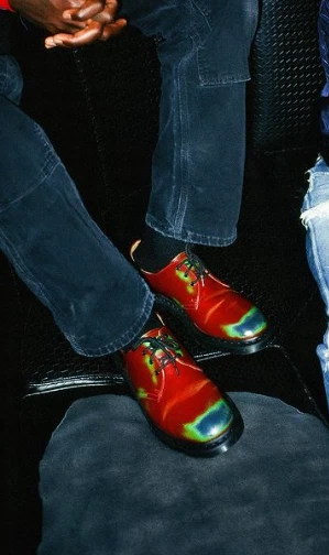 Pack de 3 chaussures à porter Supreme Dr. Martens 1461 cuir rouge frotter hommes 12