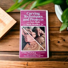 Carving Techniques & Projects VHS Sam Bush Mack Headley 1986 VTG Video Workshop
