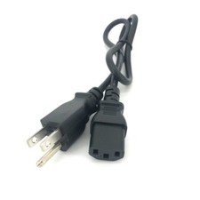 2FT COMPUTER POWER SUPPLY AC CORD CABLE WIRE FOR HP DELL ACER DESKTOP PC SYSTEM