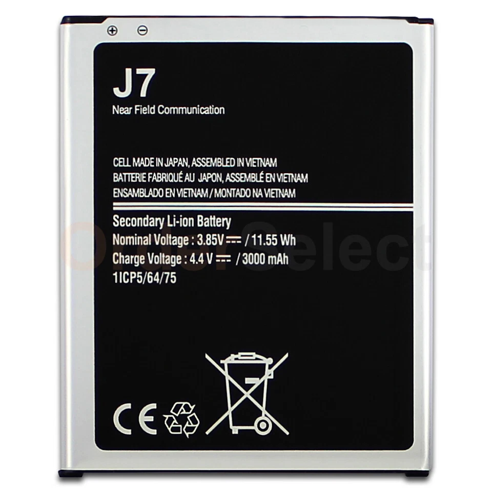 NUEVA Batería de Larga Duración 3000mAh para Samsung Galaxy J7 J700 On 7 PRO EB-BJ700BBC Foto 2 de 4