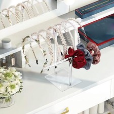 Headband Holder Hair Hoop Organizer Smooth Tier Storage Rack for Bracelet