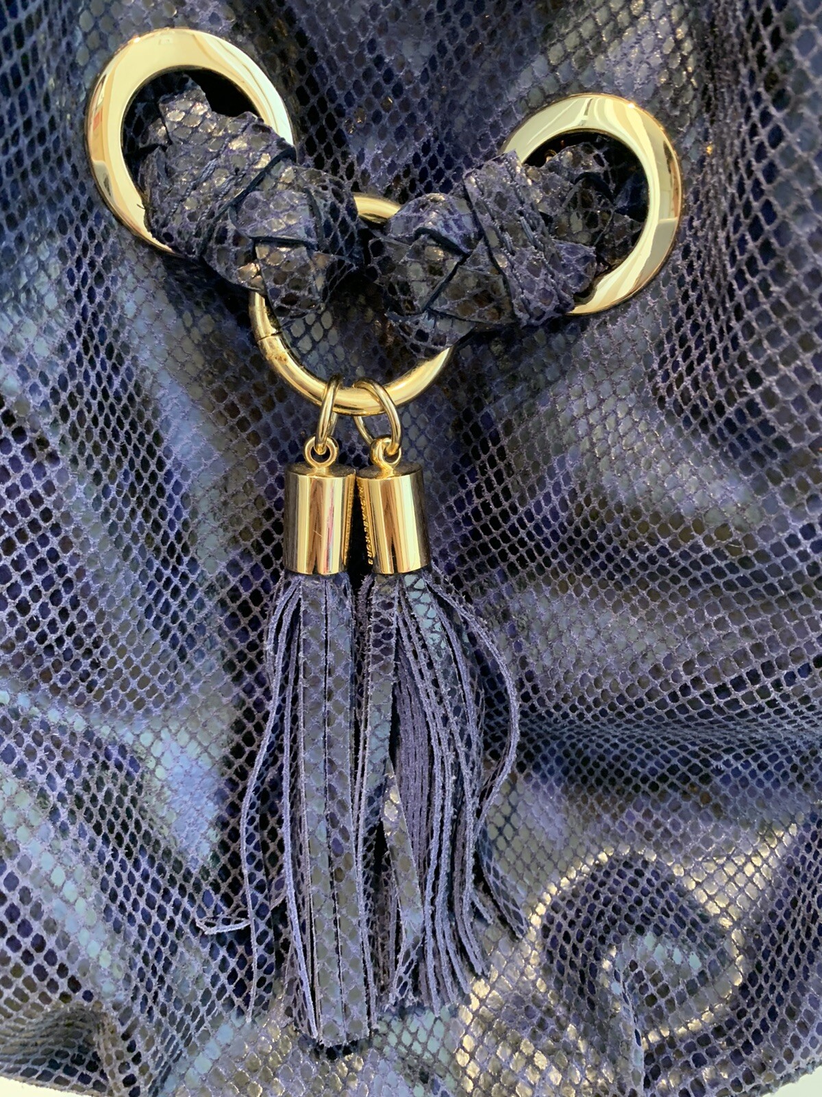 Michael Kors Blue /Black Monochrome Python-Emboss… - image 7