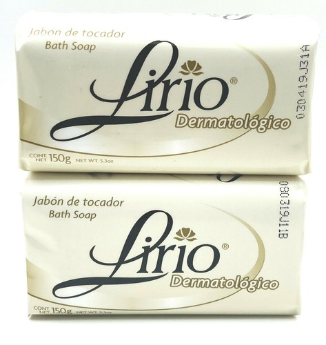 2 jabón dermatológico para el cuidado de la piel de baño lirio dermatológico, 5,3 oz.