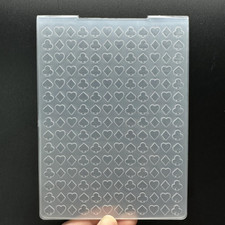 3D Plastic Embossing Folder Template Poker Card Flower Patternt Texture A6 Size