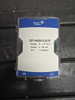 JOHNSON CONTROLS DP140001U21F Differential Pressure Transducer DP140 Series
