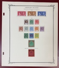 Îles Sous-le-Vent, 1937-1954, Lot de 48 timbres entre Scott #100-147, Mint, H.