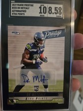 2019 Panini Prestige - Rookie DK Metcalf #223 Xtra Points Signatures SGC 8.5/10!