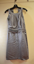 Davids Bridal Bridesmaid Dress Size 4 Silver