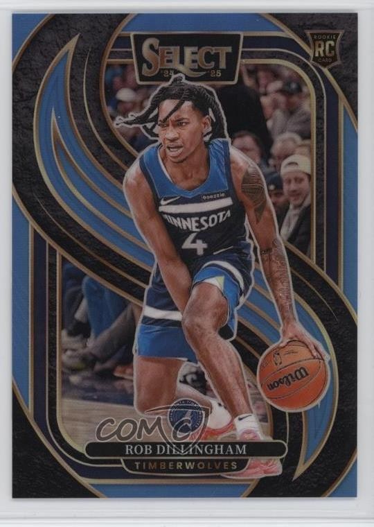 2024 Panini Select Premier Level Light Blue Prizm /299 Rob Dillingham #187 1jb0