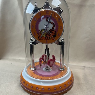 Disney Tigger Dome Clock For Parts Repair Pendulum Not Working Missing Cover