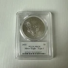 2021 Type 1 PCGS Ultra MS-70 1oz American Silver Eagle Type 1
