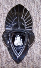 Vintage Plymouth Chrysler Corp Original Automobile Hood Radiator Emblem Badge Vintage Plymouth Chrysler Corp Original Automobile Hood Radiator Emblem Badge