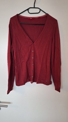 s. Oliver Strick Jacke Weste pink Beere kurz Knöpfe 40 M L
