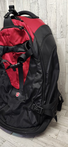 Victorinox E-motion 360 Black&Red 22" Wheeled Backpack Luggage Nice & Sling Back - Picture 3 of 22