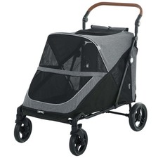 Dog Stroller for Large Dogs Up to 66 LBS with All-Terrain Spring Suspension