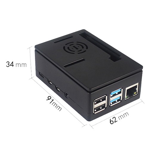 ABS Case Shell with Cooling Fan For 3.5 inch Screen Raspberry Pi 4 Model B - Afbeelding 6 van 9