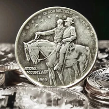 1925 STONE MOUNTAIN Silver Commemorative Coin Liberty Half Dollar