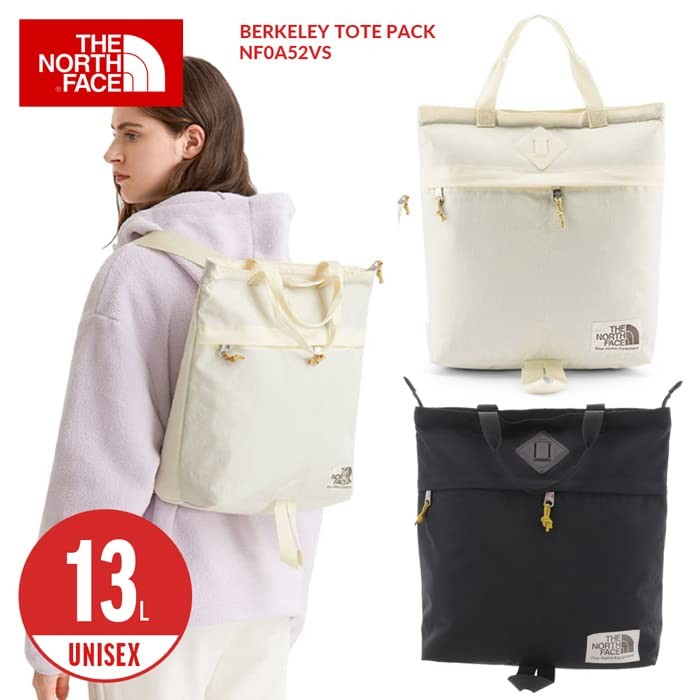 North Face Bag for Men and Women 13L 2-Way Backpack Rucksack