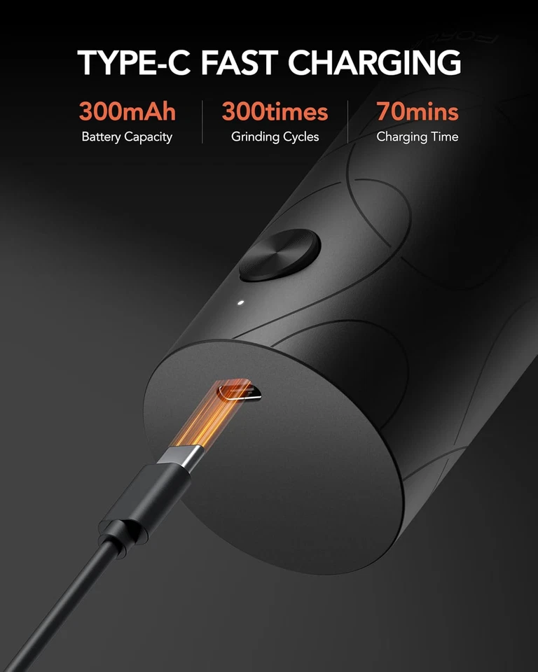 Pepper & Salt Grinder Mills, USB Rechargeable Electric , Automatic One-Button Op - Image 2 of 4