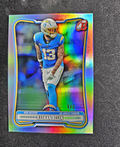 Topps 2026 Topps Bowman Chrome Keenan Allen Chargers SuperFractor 1/1 #61