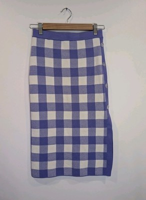 Vicolo Women's Skirt Knitted Midi Purple XS-S New Without Tags Made In Italy 