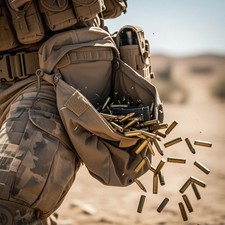 USMC COYOTE MAGAZINE DUMP POUCH, AUFROLLBAR - 8465-01-558-5130 - MOLLE - CIF