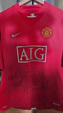 Rare Manchester United Shirt 2008 | Signed by Ronaldo & Giggs | Munich Air Disas
