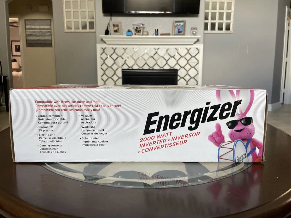 Energizer 2000W Power Inverter with LCD & 2 USB Ports – Peak 4000W – New Unopend - Image 4 of 4