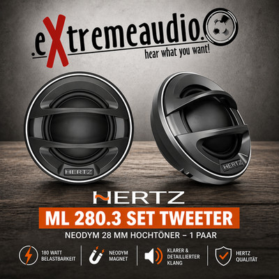 Hertz Mille Legend ML 280.3 - SET TWEETER Ndym 28mm tweeter