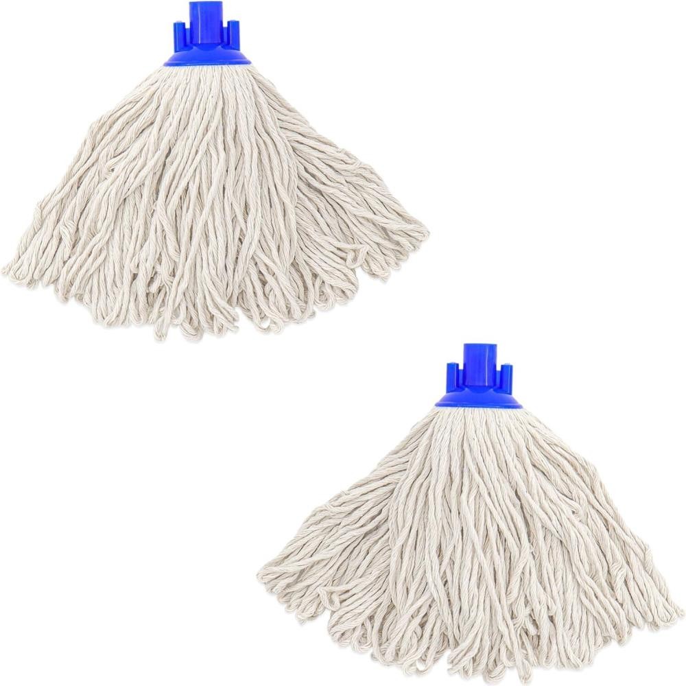 Microfiber Cloth Mop Replacement Blue Compatible With Standard 3 4 Inch Threaded Poles 3 Pcs 3 Microfiber Mop Heads