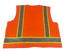 Chaleco De Seguridad SECO Clase 2 Talla XX-Grande (56-58) - Alta Visibilidad Para Trabajo