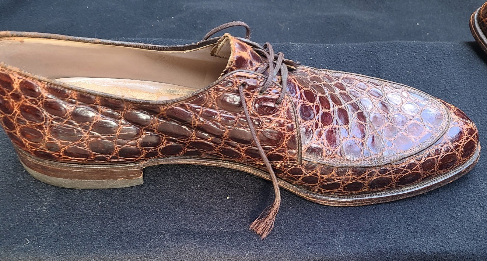 Nettleton Alligator Split Toe  Lace Up Approx Siz… - image 19