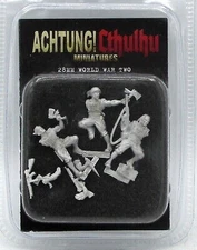 Modiphius Achtung! Cthulhu 00118 Metal 28mm Demonhunters (3)