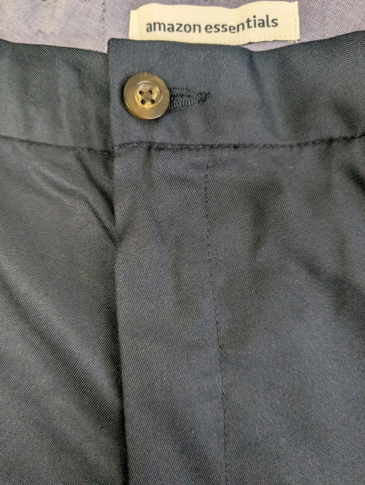 New Amazon Essentials Men's Classic-Fit Expandable-Waist Flat-Front Dress Pant image 3