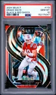 2024 Panini Select #113 Drake Maye Black & Red Prizm Shock PSA 10