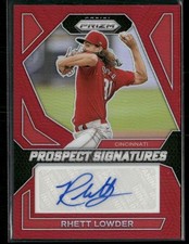 2024 Leaf Prizm Baseball Rhett Lowder Prospect Signatures Auto Card 41/99