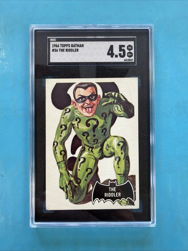 1966 Topps Batman Riddler Back #36 A Catly Caper — SGC 4.5