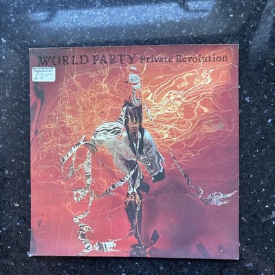 World Party Private Revolution 7'' vinyl UK Ensign 1986 7'' with blue plastic