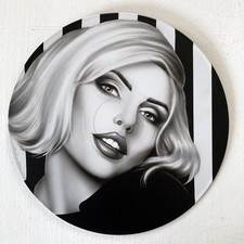 Debbie Harry Original Painting Airbrush 33 rpm Vinyl Record Blondie Debbie Harry Original Painting Airbrush 33 rpm Vinyl Record Blondie