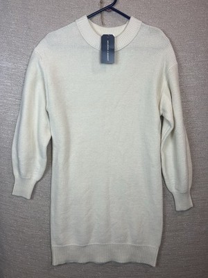 Melrose and Market Size XXS Very Oversize Cream Long Sleeve Sweater Dress  NWT | eBay