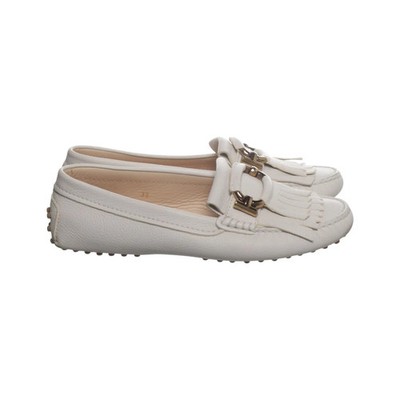 Tod's, Loafers, Größe: 39, Weiß, Damen #7w9