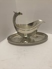 Christofle Malmaison Eagle  Gravy Boat Sauce Silver Plate Boat French Empire — photo 1