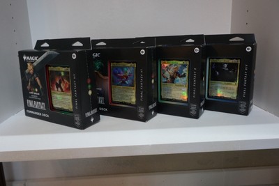 Magic The Gathering MTG Final Fantasy Commander Deck Set Of 4 (New & Sealed)