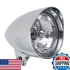 Astra Depot Chrome Billet Custom Headlight 5-3/4 Tri-Bar For Harley Sportster