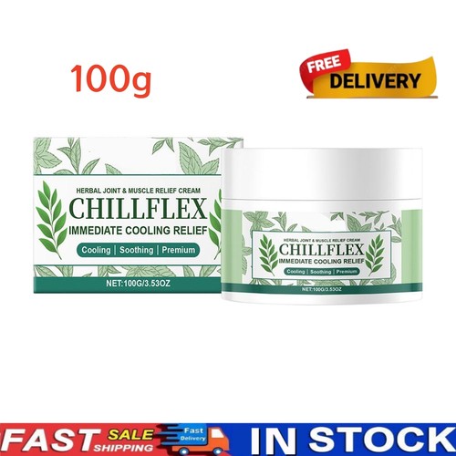 CHILLFLEX Menthol Beruhigende Creme Gelenkaktivitäten im ganzen Körper 3,5 oz - Picture 2 of 16