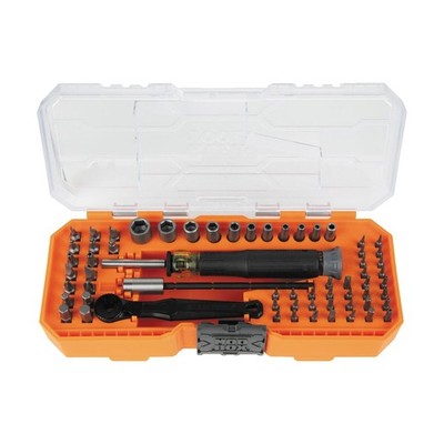 Klein Tools 32787 64-Piece Micro-Ratchet Bit Precision Driver S... Fast USA SHIP