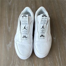 Nike Air Jordan 1 Retro Low Triple White Women  s Leather Sneakers Basketball
